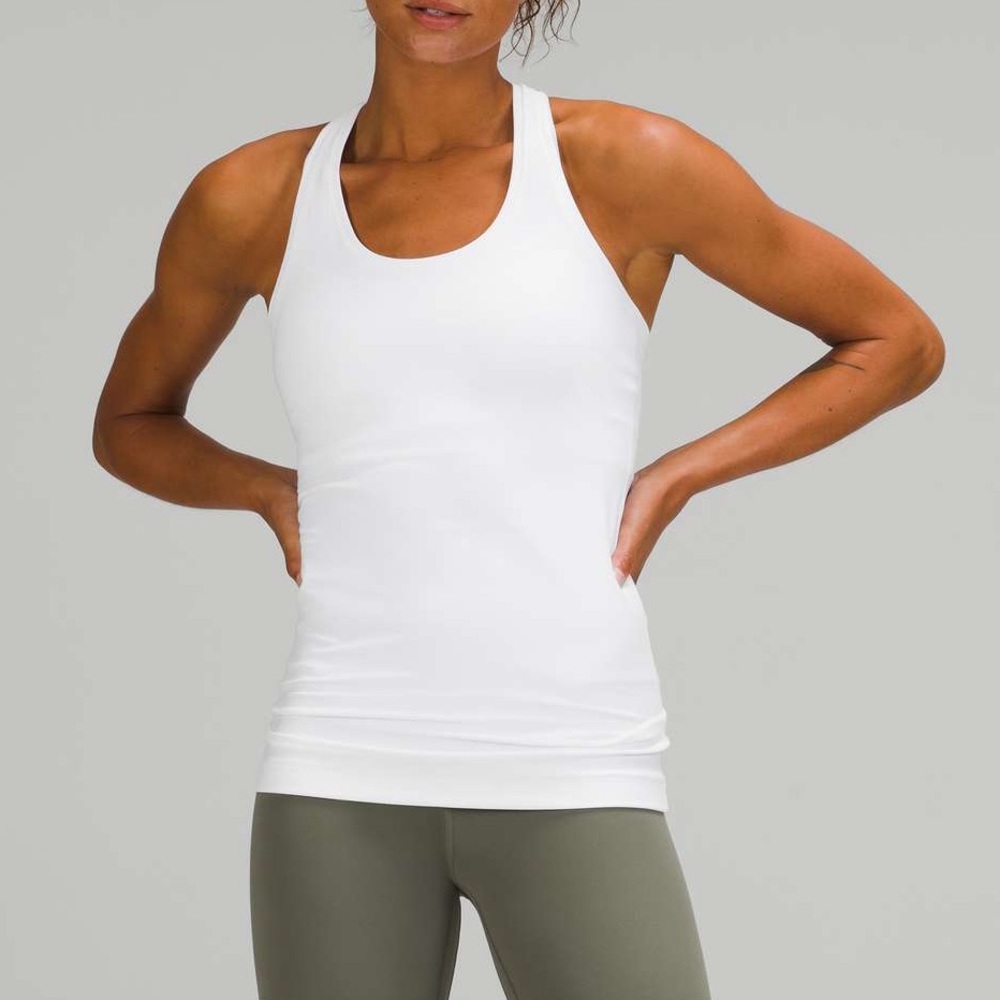 Lululemon cool racer back tank white size 6
